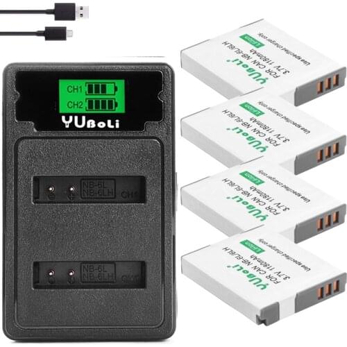 2x NB-6L NB-6LH NB 6L 6LH NB6L Battery for Canon IXUS 85 95 IS SX275 SX280 SX510 PowerShot D10 S90 SD1200 200