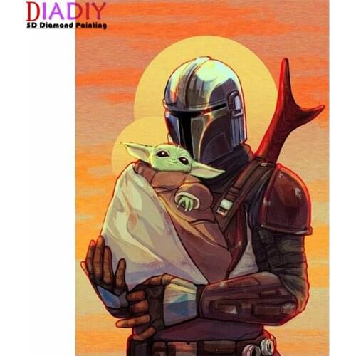 5d diy diamond Painting Cartoon Alien Full Drill Diamond embroidery Cross Stitch Mosaic Craft Kits Home Decor Christmas Gift