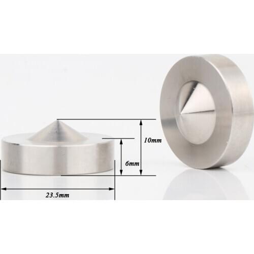 YTER SP00014 23.5mm Stainless Steel HiFi audio Speaker Isolation Spike Stand Feet Pads Base 4PCS