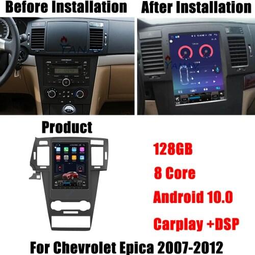 128GB Android Stereo Receiver Car Radio For Chevrolet Epica 2007-2012 Audio GPS Navigation Video Multimedia MP3 Player Head Unit