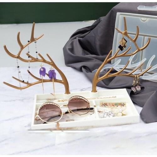 Diy Antler Storage Box Epoxy Resin Molds For Resin Decorative Craft DIY Storage Mold Epoxy Resin Molds For Jewelry