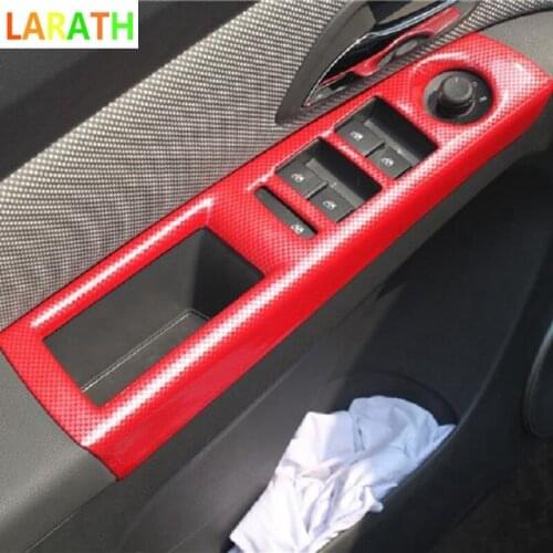 For Chevrolet Cruze 2009 2010 2011 2012 ABS Carbon fiber Car Door Armrest panel decoration Glass Lifting Buttons Trim 3 color