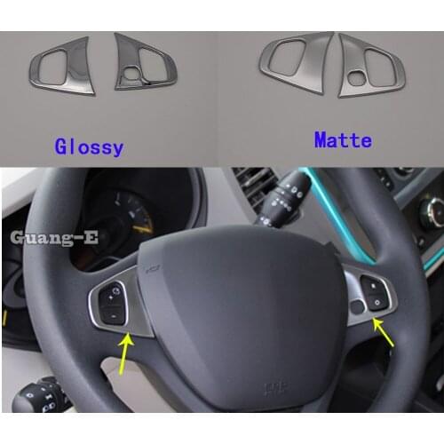 For Fiat Talento 2019 2020 2021 Car Body Detector Sticker Styling Cover Steering Wheel Interior Kit Trim Lamp Frame Parts 2pcs