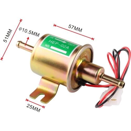 12V Electronic Fuel Pump HEP-02A Low Pressure Universal Diesel Petrol Gasoline Electric Fuel Pump 12V For Car Motorcycle Supply