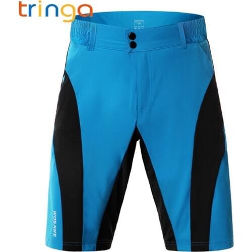 Summer Cycling Shorts Mens Baggy Cycling Shorts Breathable Waterproof Loose-Fit Outdoor Sports MTB Cycling Running Shorts