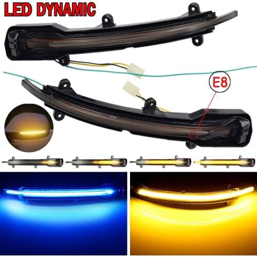 2pcs For Audi Q5 SQ5 8R Q7 4L 2008 - 2017 Flowing Water Blinker Flashing Light Dynamic Turn Signal Light Side Mirror Light LED