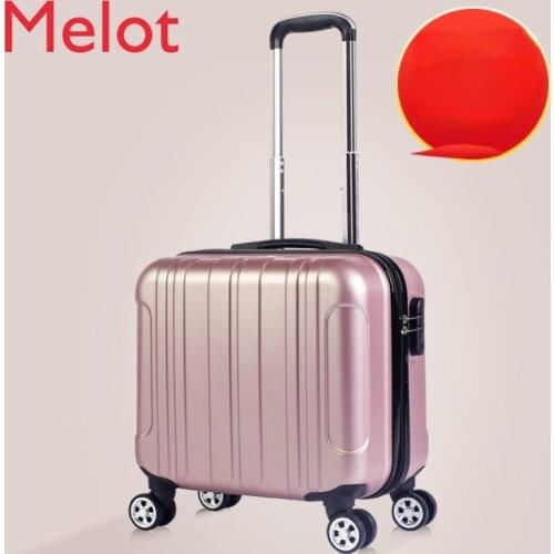 18-Inch Mini Boarding Bag Korean Style Convenient Student Universal Wheel Password Suitcase Trolley Suitcase
