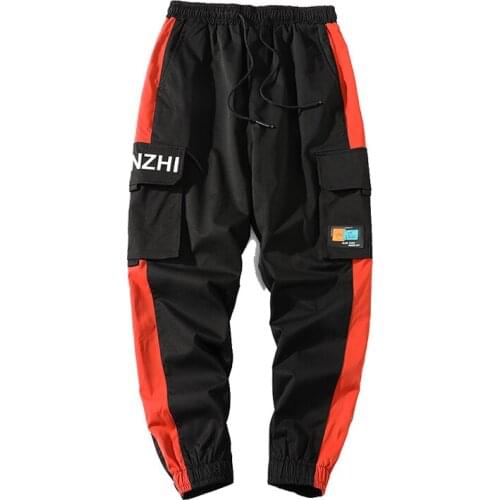 Streetwear Men Pants Casual Harem Joggers 2021 Autumn Harajuku Printed Ankle-length Trousers