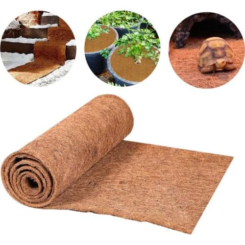50x100cm Natural Coconut Mat Carpet Coco Fiber Palms Liner Bulk Roll Pet Reptile Carpet Flowerpot Hanging Basket
