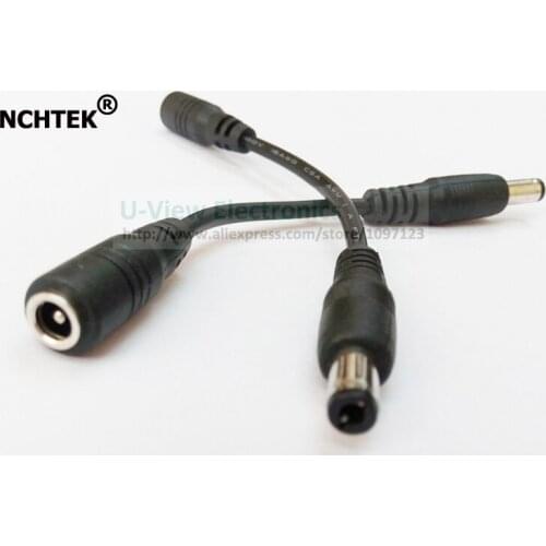 NCHTEK DC 5.5x2.5MM Male to DC Power 4.8x1.7mm Female Plug Extension Connector Cable About 12CM/Free Shipping/5PCS