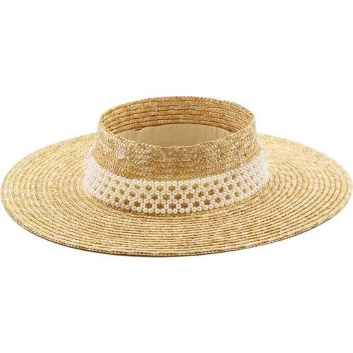 New Womens Summer Hats New Large Brim Straw Hat Summer Hats For Women Beach Cap Empty Top Sun Hat Straw summer hat for women