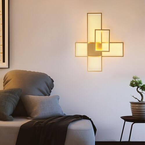 NEO Gleam New Modern Led Wall Lights For Bedroom Living Room Bedside Deoc Gold/Matte Black Color Wall Lamp Fixtuers Wall Sconce