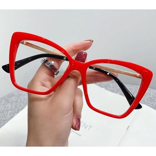 Fashion Anti Blue Light Glasses Women Cat Eye Vintage Computer Eyeglasses Frame Blocking Glasses Optical Spectacle Eyewear