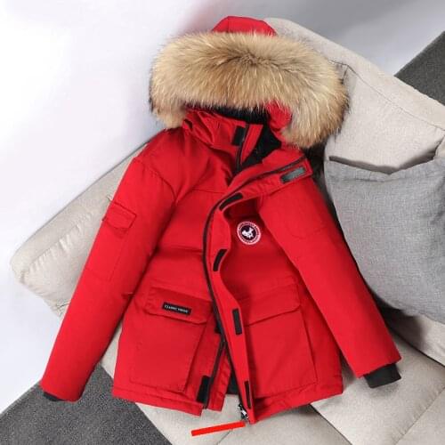 Down Jacket Mens Fashion Workwear New Style Young Puffer Jacket Short Thicken Outdoor Warm Winter White Duck Down Coats O100