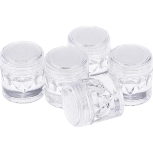 Empty Loose Powder Case With Sifter Refillable Eyeshadow Blusher Jars 3ml