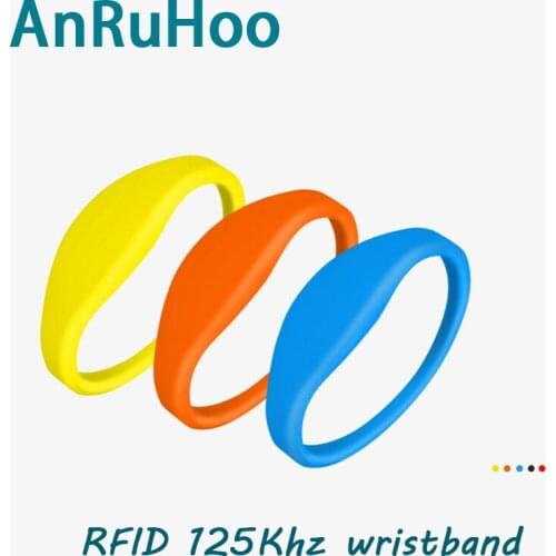 5PCS EM4100 Smart Chip Wristband TK4100 Read Only Token RFID Card Access Control Key 125Khz Authorized Badge Waterproof Bracelet
