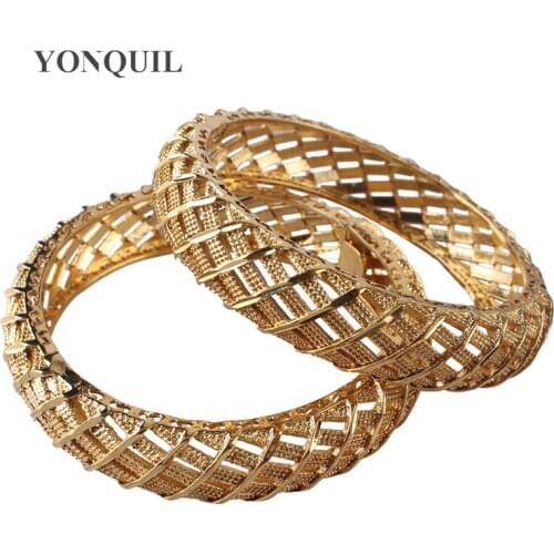 Ladies Classic Gold-Plated Cuff Bracelet & Bangles for Women Wedding Jewelry Accessories Bracelet Wristbands Lady Gifts