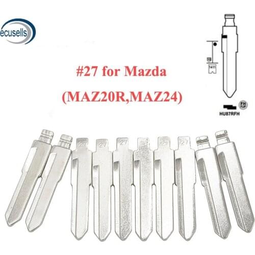 10pcs/lot, Universal Remotes Flip Blade 27# for KD Remote Key , NO.27 Maz20R MZ24 HU87R HU133 Key Blade M3 M6 M5