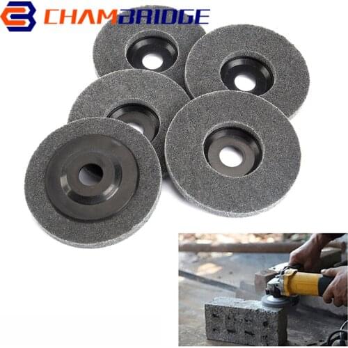 125mm Nylon Fiber Polishing Wheel Non woven Abrasive Wheel Nylon Fiber Polishing Wheel Abrasive Disc For Metal Stainless Steel