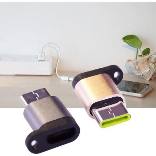 2Pcs Type-C Converter Portable Stable Transmission ABS Micro USB to Type-C OTG Date Adaptor for Mobile Phone