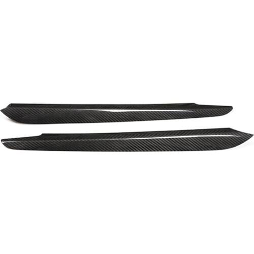 2Pcs Real Carbon Fiber Car Center Decoration Trim for Bmw X5 F15 X6 F16 2014-2018 Accessories