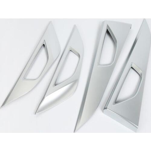 4PCS Matte Silver ABS Chrome Car Interior Inside Door Handle Cover Trim Molding For SUBARU XV 2018 Car Styling Accessories