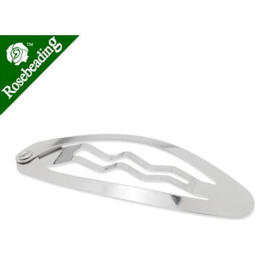 48*17mm Metal Snap Clips,hair clips,Nickel color,20pcs/lot-C4513