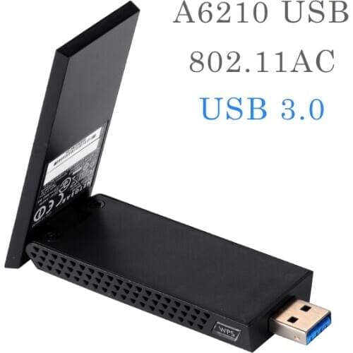 AC1200 Wireless USB 3.0 Adapter 802.11 ac Dual Band 2.4&5GHz + USB Dock For NetGear A6210 5G Wireless Card WIFI Receiver
