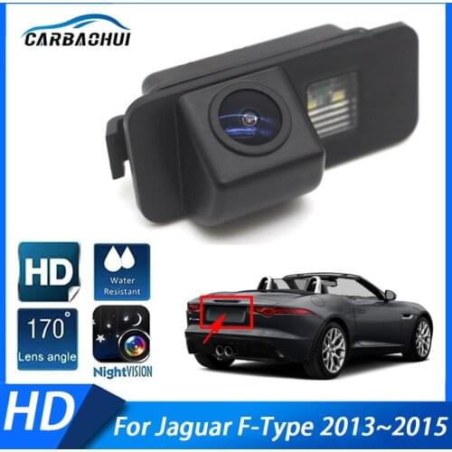 Car Rear View Reverse Camera Waterproof High quality RCA Backup Parking Camera SONY CCD Full HD ​For Jaguar F-Type 2013~2015
