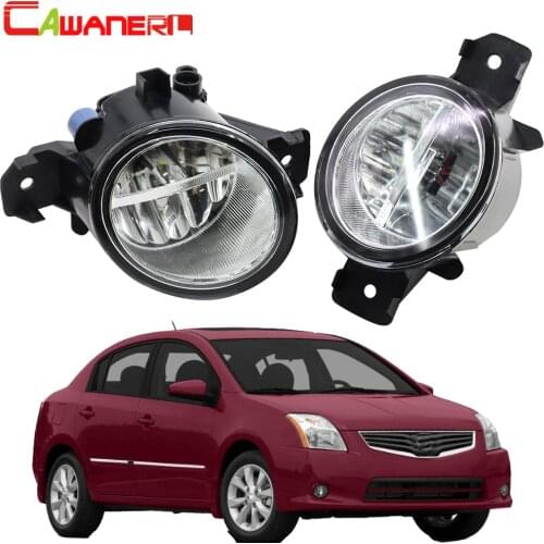 Cawanerl 2 X Car Styling H11 4000LM LED Light Right + Left Fog Light Daytime Running Light DRL 12V For Nissan Sentra 2004-2015