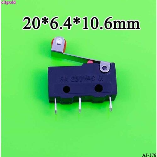 Cltgxdd 10pcs 5A 250VAC KW11-3Z-2 mini micro limit switch roller lever arm spdt snap action lot