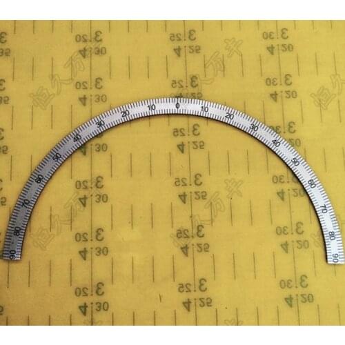 Diameter:167mm thickness:1mm 180 degree middle half circle dial disc Experimental equipment