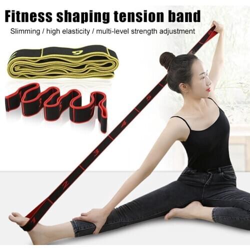 8 Grid Digital Position Elastic Band Stretch Belts for Fitness Yoga Latin Dance WHShopping