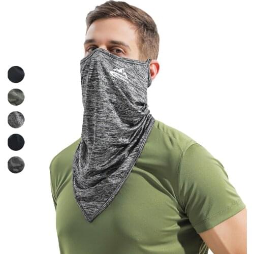 Women Men Outdoor Cycling Mask Ice Silk Sunscreen Camping Running Headwear Soft Breathable Anti-UV Motorcycle Headscarf