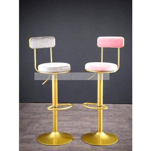 Minimalist Bar Chair Modern Simple Back Lift Rotary Bar Front Desk High Stool Cashier High Stool