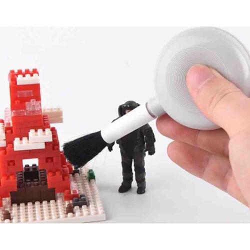 2 In 1 Model Dust Cleaning Brushes With Air-blowing Portable DIY Air Blower Brush Camera Computers Keyboards Dust Cleaner Brush