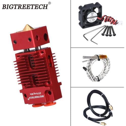 BIGTREETECH Mixed Color Hotend 12V/24V Heater With Fan kits Double Colors High Quality 3D Printer Parts For Titan MK8 Extruder