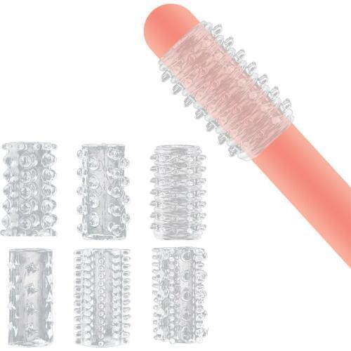 Penis Sleeve for Adult Sex Toys G Point Stimulation Reusable Condoms for Men Penis Enlargement Condoms With Spike Intimate Goods