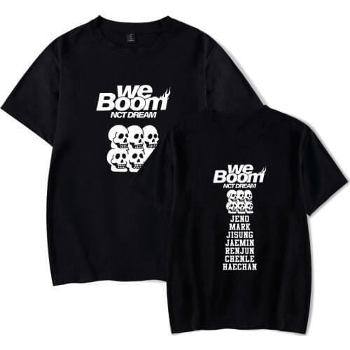 NCT Dream new album WE BOOM Printed summer Women/Men Hot Sale Short Sleeve t shirts Casual K-pop t-shirts Plus Size tshirt tops