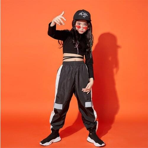 New Hip Hop Clothing For Kids Stage Costume Street Wear Children Jazz Dance Costumes Ballroom Dance Performance Clothes