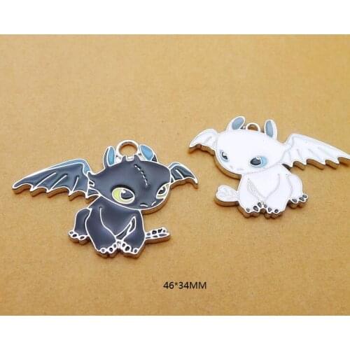 New 30 Pcs Dragon Charm DIY Metal Charms Jewelry Making Pendants