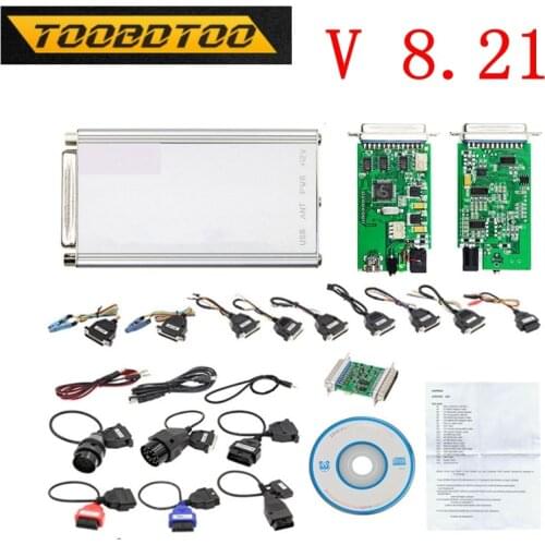 Programmer Car prog 8.21 Code Readers Support Airbag Reset Carprog V8.21 ECU Chip Tunning Tool With 21 Adapters Best Price