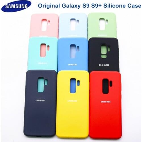 Original Samsung Galaxy S9/S9 Plus Liquid Silicone Case Silky Soft-Touch Finish Back Protective Cover For Samsung s9 packing