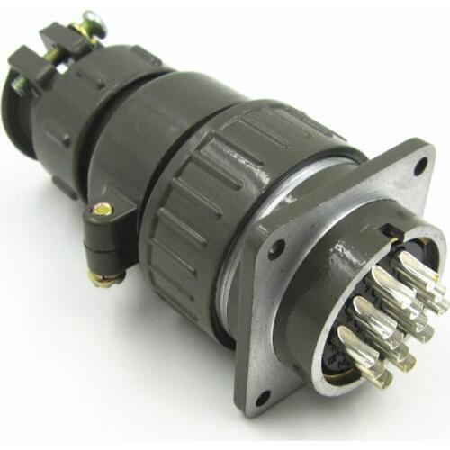 P32J4Q Aviation Plug Socket Round Connector 14 Core Back Dress