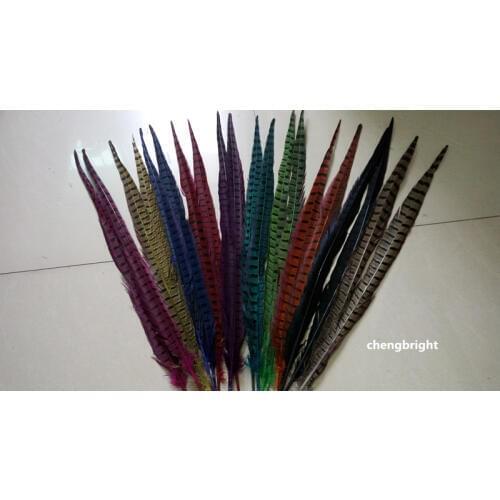 Wholesale 50pcs natural pheasant feather 50-55cm/20-22inch diy Wedding Stage performance Clothes & Accessories Carnival
