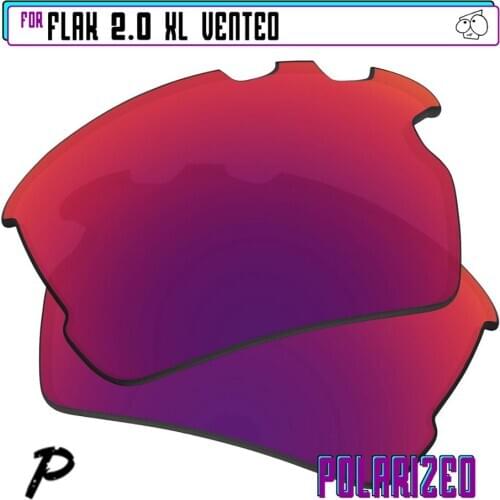 EZReplace Polarized Replacement Lenses for - Oakley Flak 2.0 XL Vented Sunglasses - Midnight P
