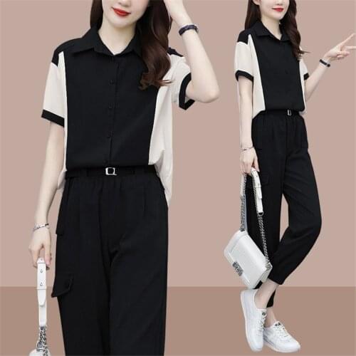 Two piece set women 2 piece set women outfits tracksuit fall clothes for female 2021 2 pieces sets t shirts pants outfits