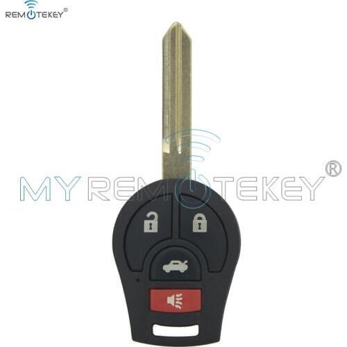 Remtekey Remote key 3 button with panic 434mhz with ID46 chip CWTWB1U751 for 2008 - 2014 Nissan Cube Rogue Juke Versa
