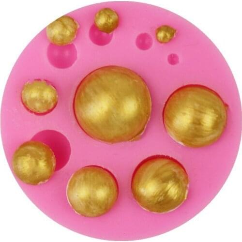 Silicone mold fudge mold cake decoration tool chocolate mold DIY baking candy machine mold large to small beads sphere round