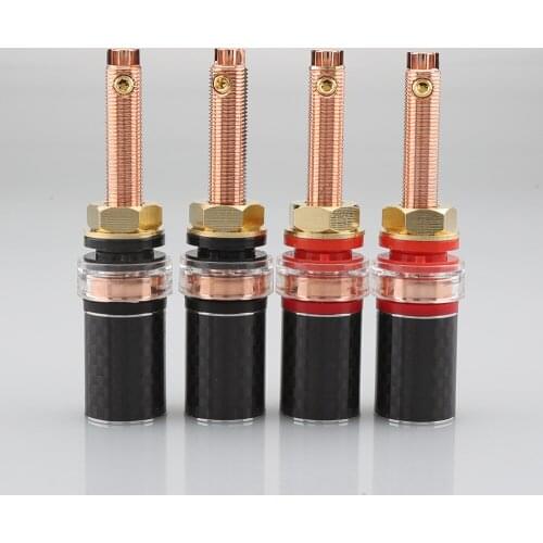 4PCS Viborg BP614 Pure Copper Speaker Terminal long Binding Post HIFI